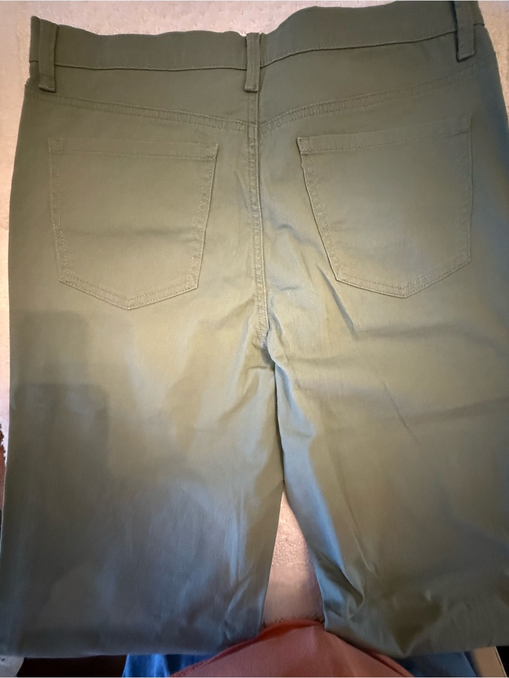 Gloria Vanderbilt Amanda Capris in Olive Size 10 - Picture 6 of 7